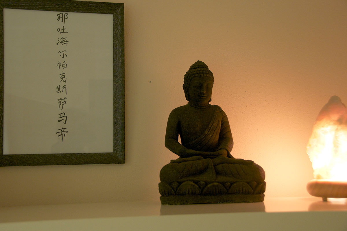 Buddha in unser Praxis